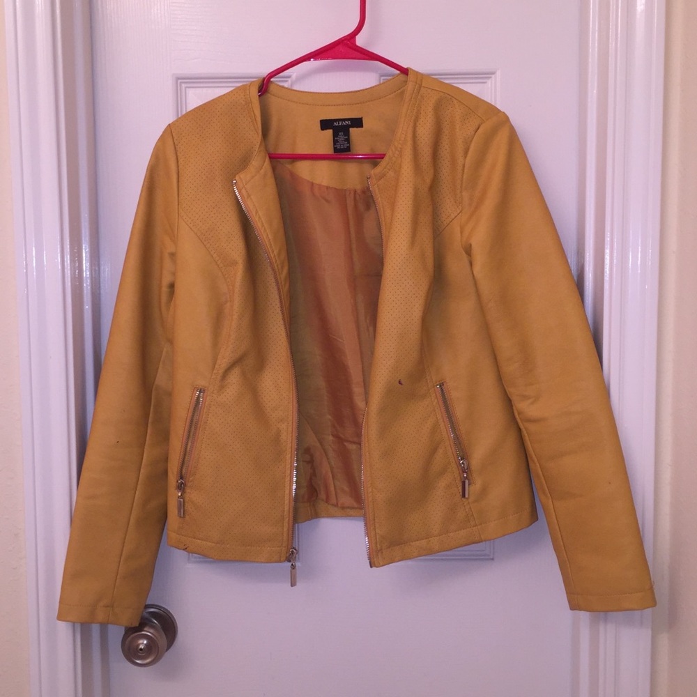 Stylish “Gold” Leather Jacket